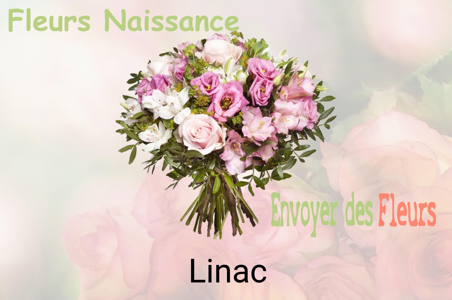 Bouquet de fleurs de naissance livré à Linac